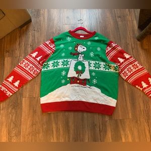 Christmas Sweater Snoopy~ Size XXXL
